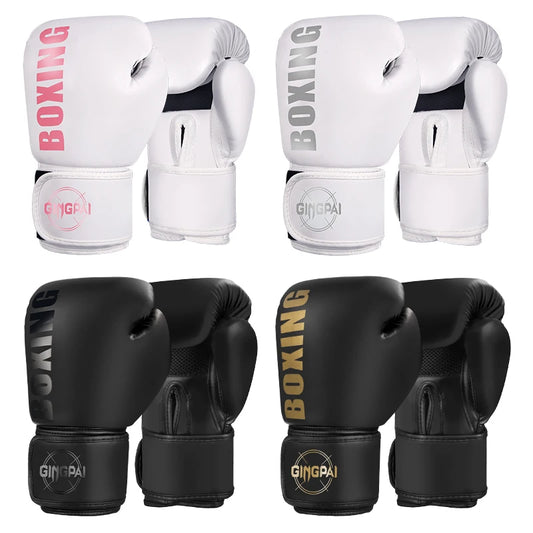 High Quality 6 8 10 12oz Boxing Gloves PU Leather Muay Thai Guantes De Boxeo Free Fight MMA Sandbag Training Glove For Men Women